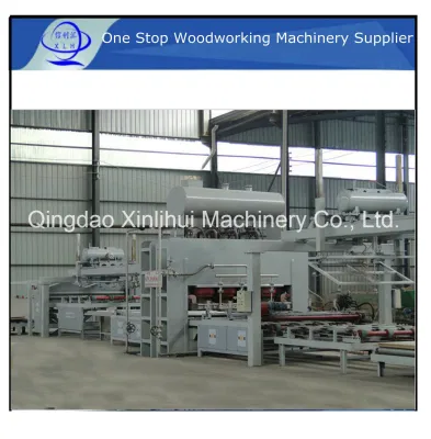 Automatische Kurzzyklus-Melamin-Laminier-Heißpressen-Produktionslinie/China MDF-Produktionslinie Preis Holz-Heißpressenmaschine Größe 8X4 Fuß Roh-MDF (HDF)-Maschinen