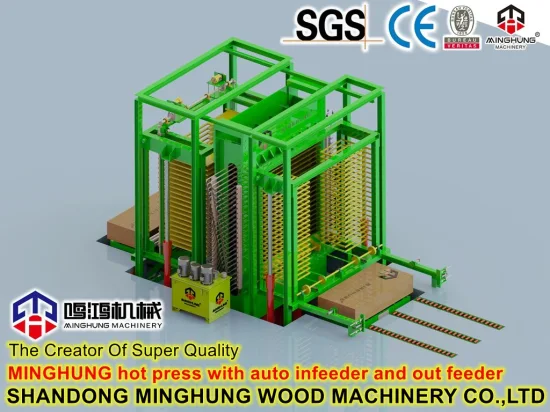 Mehrschichtige automatische Heißpressmaschine für die Produktion von beschichtetem Sperrholz