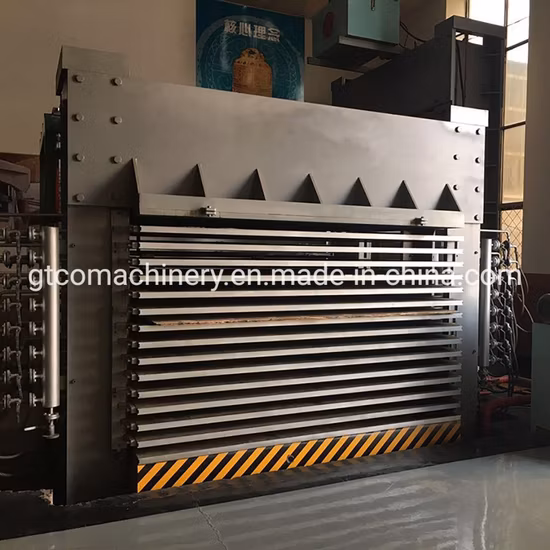 800t 6*8 Multilayer-Sperrholz-Melaminfolien-Laminat-Heißpressmaschine mit CE